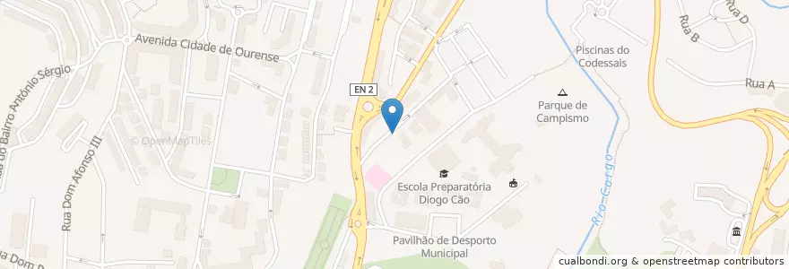 Mapa de ubicacion de Vila Real en Portugal, Norte, Vila Real, Douro, Vila Real, Vila Real.