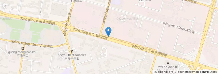 Mapa de ubicacion de 省财政厅 en China, Gansu, Lanzhou, Chengguan District, Donggang West Road Subdistrict.