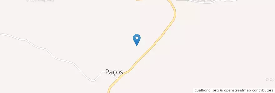 Mapa de ubicacion de Paços en ポルトガル, ノルテ, Vila Real, Douro, Sabrosa, Paços.