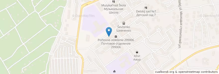 Mapa de ubicacion de Бокс en Russie, District Fédéral Du Sud, Sébastopol, Севастополь, Гагаринский Район, Гагаринский Округ.