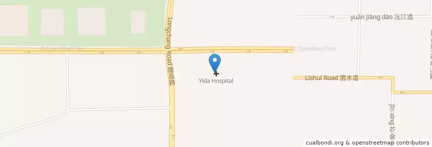 Mapa de ubicacion de Yida Hospital en 中国, 天津市, 河北省, 河西区 (Hexi).