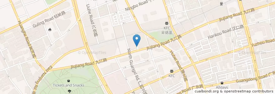 Mapa de ubicacion de Sushi Caravan en Cina, Shanghai, Distretto Di Huangpu.