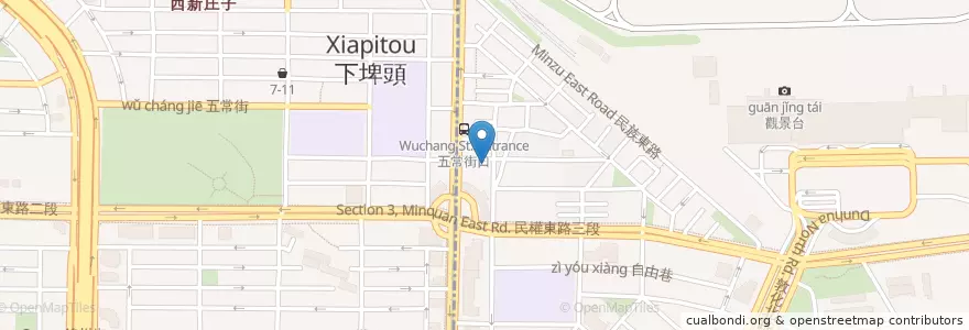 Mapa de ubicacion de 健全藥局 en Тайвань, Новый Тайбэй, Тайбэй, 松山區.