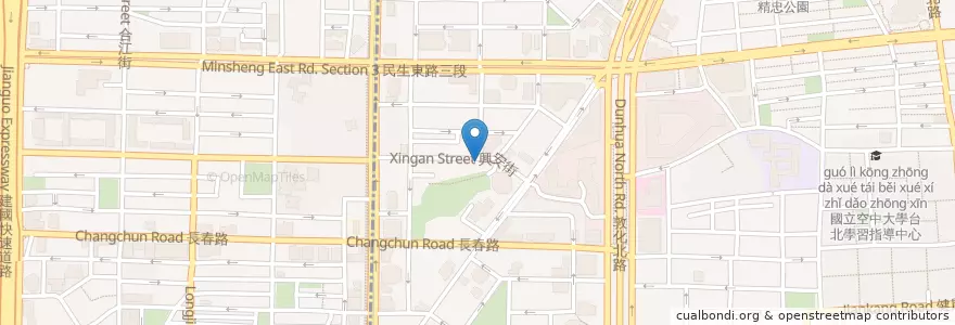 Mapa de ubicacion de 山西番茄牛肉麵 en 臺灣, 新北市, 臺北市, 松山區.