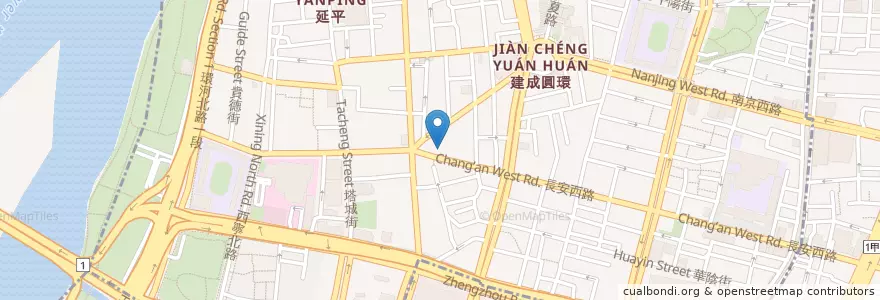Mapa de ubicacion de 摩斯漢堡 en 臺灣, 新北市, 臺北市.