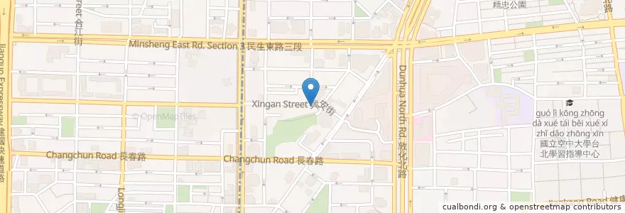 Mapa de ubicacion de 玖五川味牛肉麵 en Taiwan, Nuova Taipei, Taipei, Distretto Di Songshan.