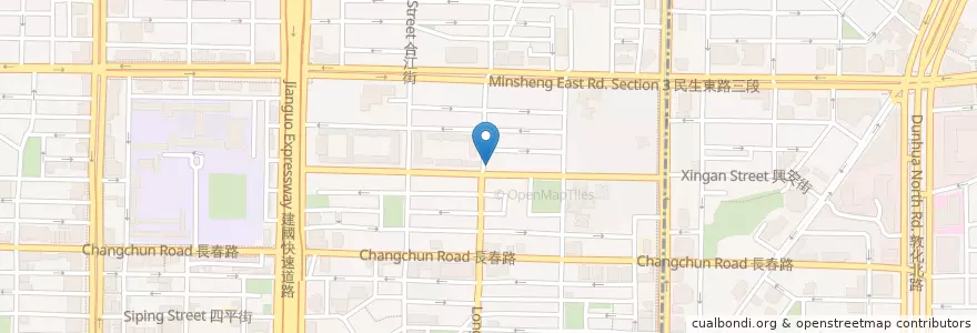 Mapa de ubicacion de 竹山意麵 en 台湾, 新北市, 台北市, 中山区.
