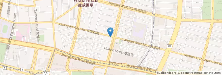 Mapa de ubicacion de 肯德基 en 臺灣, 新北市, 臺北市, 大同區.