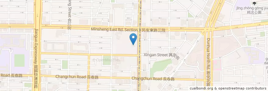 Mapa de ubicacion de 臺北興安郵局 en Taiwan, 新北市, Taipei, 松山區.