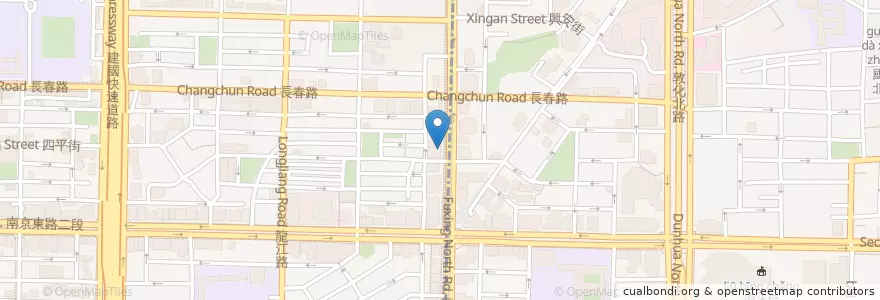 Mapa de ubicacion de 銅猴子 en Taïwan, Nouveau Taipei, Taipei, District De Songshan.