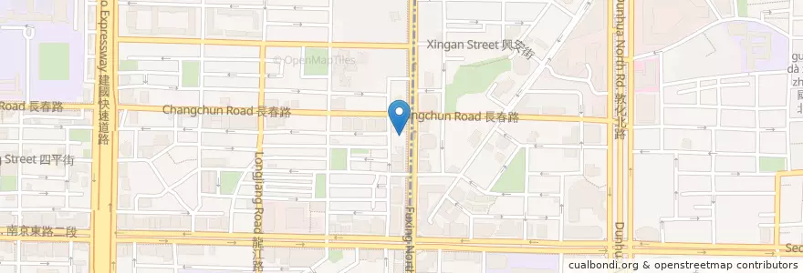 Mapa de ubicacion de 香米泰國料理 en 台湾, 新北市, 台北市, 松山区.