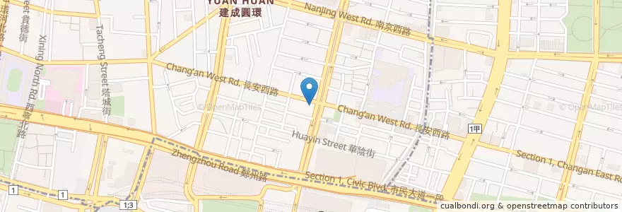 Mapa de ubicacion de 麥當勞 en تايوان, تايبيه الجديدة, تايبيه, 大同區.