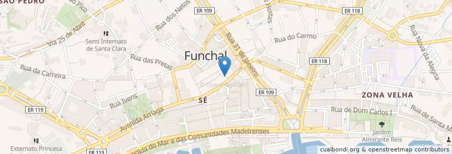 Mapa de ubicacion de Gelateria & Cafetaria Chafariz en ポルトガル.