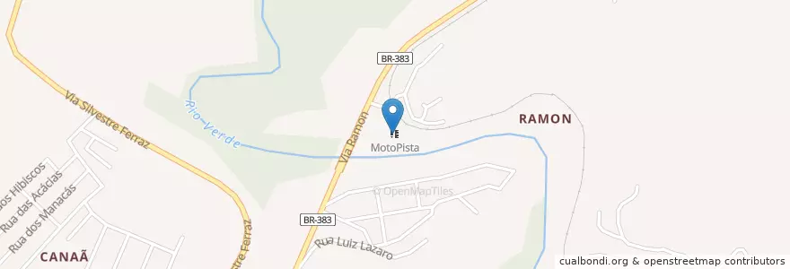 Mapa de ubicacion de MotoPista en ブラジル, 南東部地域, ミナス ジェライス, Região Geográfica Intermediária De Pouso Alegre, Microrregião São Lourenço, São Lourenço.