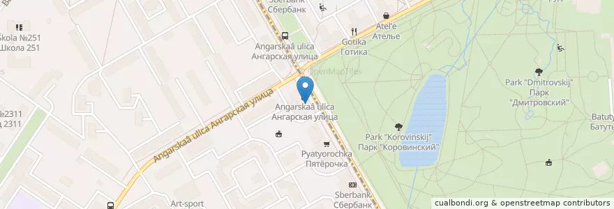 Mapa de ubicacion de Москва 125412 en Rússia, Distrito Federal Central, Москва, Северный Административный Округ, Дмитровский Район, Район Западное Дегунино.