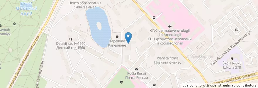 Mapa de ubicacion de Медицинский колледж №21 en روسيا, Центральный Федеральный Округ, Москва, Восточный Административный Округ, Район Сокольники.
