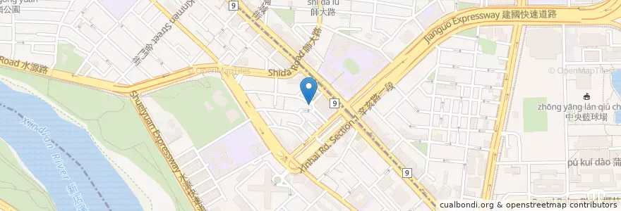 Mapa de ubicacion de 吉他好朋友咖啡 en تایوان, 新北市, تایپه, 中正區.