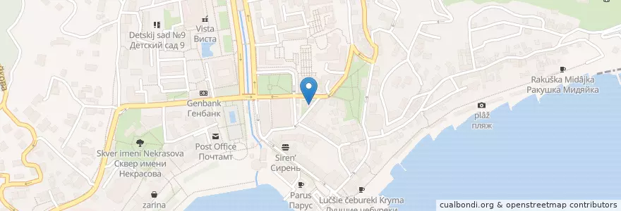 Mapa de ubicacion de Суши WOK Ялта en Russland, Föderationskreis Südrussland, Autonome Republik Krim, Republik Krim, Jaltaer Stadtrat, Stadtkreis Jalta.