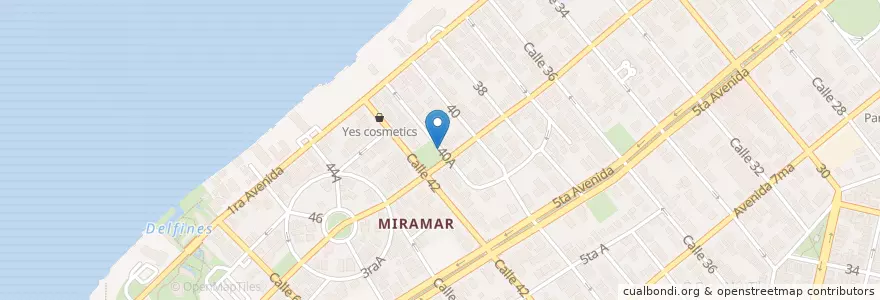 Mapa de ubicacion de Club SU Miramar en کوبا, La Habana, Playa.