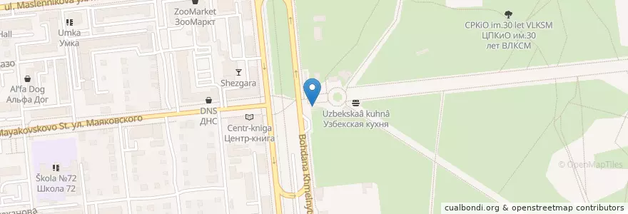 Mapa de ubicacion de Вьетнамская кухня en Russland, Föderationskreis Sibirien, Oblast Omsk, Омский Район, Городской Округ Омск.
