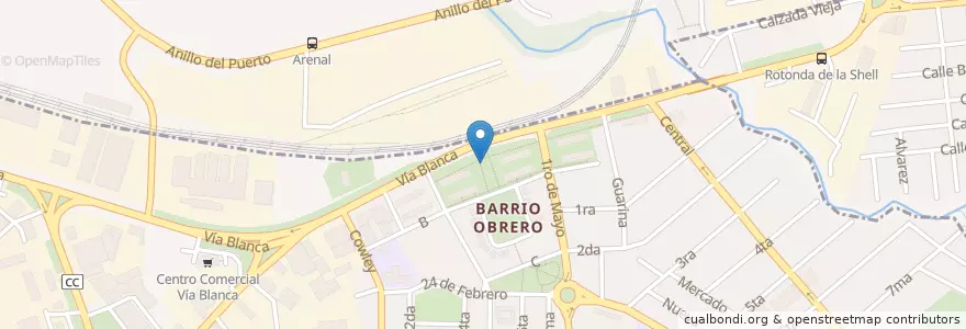 Mapa de ubicacion de DiTu Barrio Obrero en Kuba, Havanna.