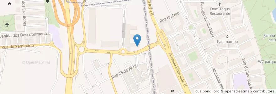 Mapa de ubicacion de Pedro Gomes en Portekiz, Lisboa, Área Metropolitana De Lisboa, Grande Lisboa, Loures, Parque Das Nações, Moscavide E Portela.