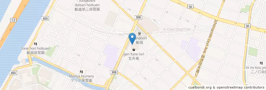 Mapa de ubicacion de 三菱東京UFJ銀行 en 일본, 도쿄도, 江戸川区.