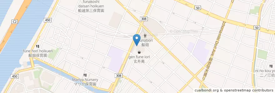 Mapa de ubicacion de すき家 en 日本, 東京都, 江戸川区.