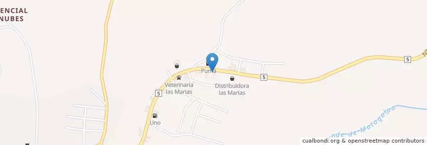 Mapa de ubicacion de Bendicion en نیکاراگوئه, Matagalpa, Matagalpa (Municipio).