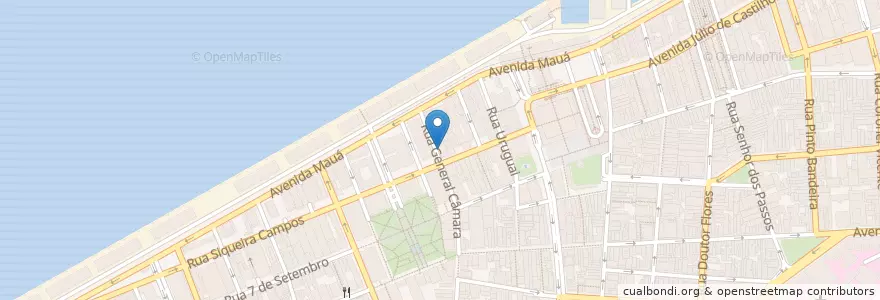 Mapa de ubicacion de Palácio do Buffet en البَرَازِيل, المنطقة الجنوبية, ريو غراندي دو سول, Região Metropolitana De Porto Alegre, Região Geográfica Intermediária De Porto Alegre, Região Geográfica Imediata De Porto Alegre, بورتو أليغري.
