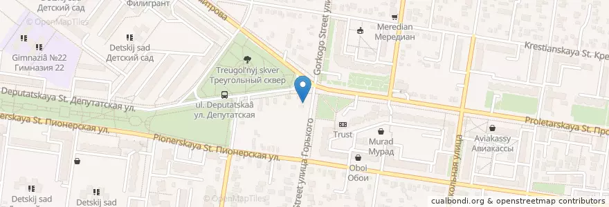 Mapa de ubicacion de РемЗона en ロシア, 南部連邦管区, クラスノダール地方, アディゲ共和国, Городской Округ Майкоп.