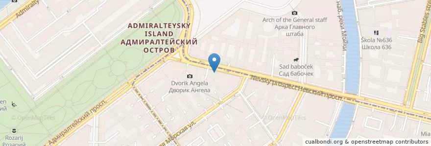 Mapa de ubicacion de Столовая №1 en Russia, Northwestern Federal District, Leningrad Oblast, Saint Petersburg, Округ № 78.