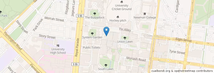 Mapa de ubicacion de Subway en Australien, Victoria, City Of Melbourne.