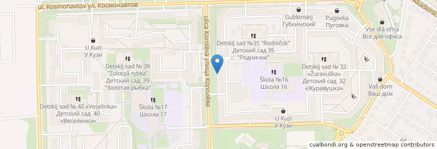 Mapa de ubicacion de Аптека en Russia, Distretto Federale Centrale, Белгородская Область, Губкинский Городской Округ.