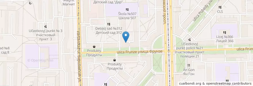 Mapa de ubicacion de Автошкола ДОСААФ России en Russland, Föderationskreis Nordwest, Oblast Leningrad, Sankt Petersburg, Moskauer Rajon.