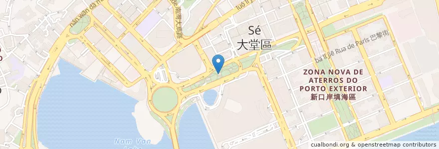 Mapa de ubicacion de 藝園停車場 Auto-Silo Jardim das Artes en 中国, 澳門 Macau, 广东省, 澳門 Macau, 珠海市, 香洲区.