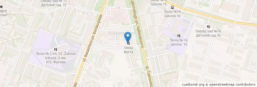 Mapa de ubicacion de Веста en Rusia, Distrito Federal Central, Óblast De Vladímir, Городской Округ Владимир.