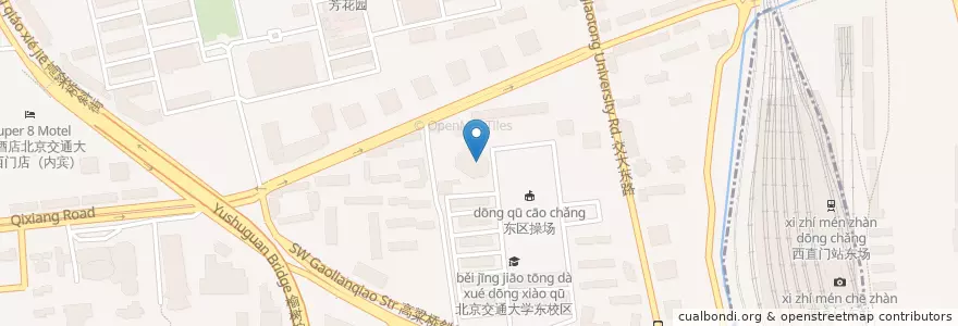 Mapa de ubicacion de 东区食堂 en 中国, 北京市, 河北省, 海淀区.
