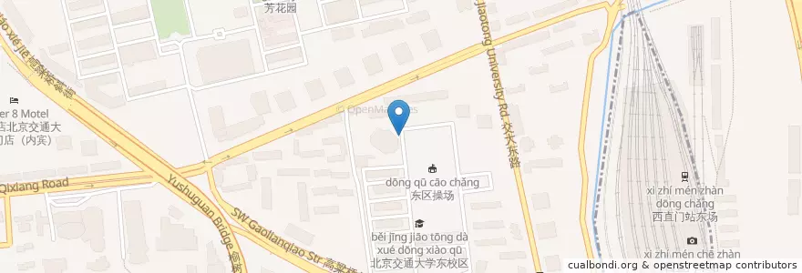 Mapa de ubicacion de 清真食堂 en 중국, 베이징시, 허베이성, 海淀区.