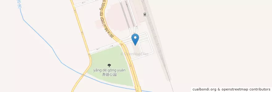 Mapa de ubicacion de 滕州市公安局东沙河派出所 en چین, شاندونگ, 枣庄市, 滕州市 (Tengzhou).