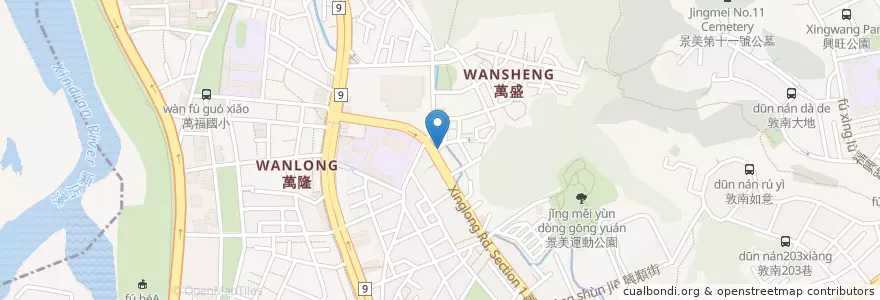 Mapa de ubicacion de 珍香豆花 en Taiwan, 新北市, Taipei, 文山區.