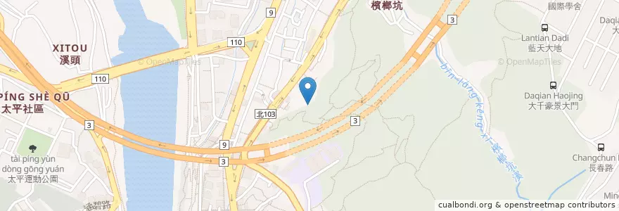 Mapa de ubicacion de 碧潭寺 en 臺灣, 新北市, 新店區.
