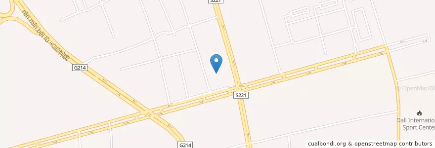 Mapa de ubicacion de 大理客运北站 en China, Yunan, 大理白族自治州, 大理市, 下关镇.