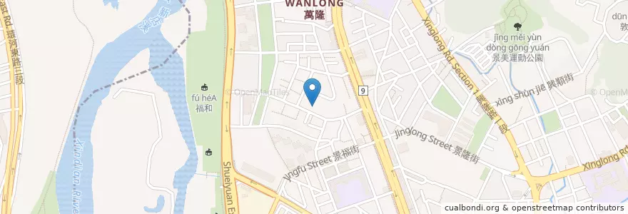 Mapa de ubicacion de Fun Cafe en Taiwan, 新北市, Taipei, 文山區.