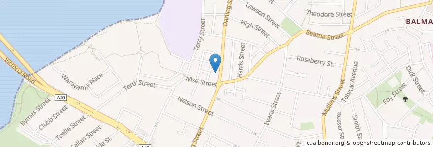 Mapa de ubicacion de Consulate of Latvia en Australia, New South Wales, Inner West Council, Sydney.