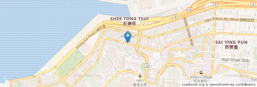 Mapa de ubicacion de Lin Heung Tea House en Çin, Guangdong, Hong Kong, Hong Kong Adası, Yeni Bölgeler, 中西區 Central And Western District.