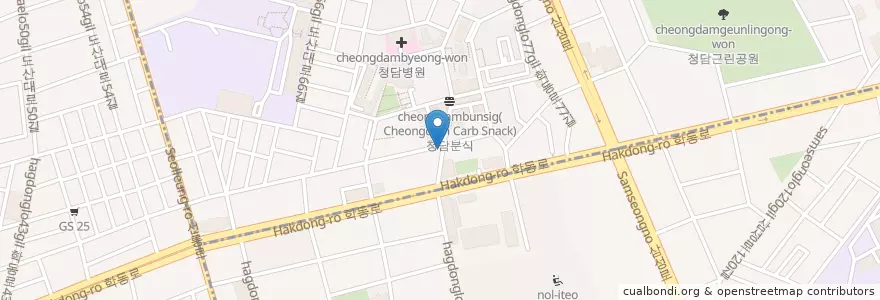 Mapa de ubicacion de Vault +82 en Corée Du Sud, Séoul, 강남구, 청담동.