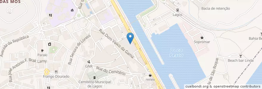 Mapa de ubicacion de Ti Rosa en پرتغال, Algarve, Algarve, فارو, لاگوس, São Gonçalo De Lagos.