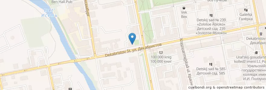 Mapa de ubicacion de Живика en Rusya Federasyonu, Уральский Федеральный Округ, Свердловская Область, Городской Округ Екатеринбург.