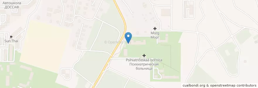 Mapa de ubicacion de Нарко/ психдиспансер en Russia, South Federal District, Sevastopol, Sevastopol, Гагаринский Район, Гагаринский Округ.